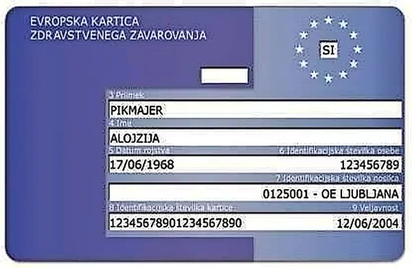 Evropska kartica zdravstvenega zavarovanja je brezplačna in 
praviloma velja leto dni.  