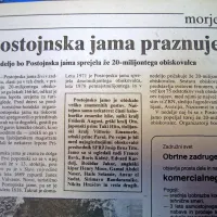 Postojnska jama je sprejela 20-milijontega obiskovalca.