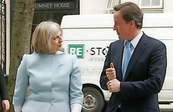 Theresa May in David Cameron