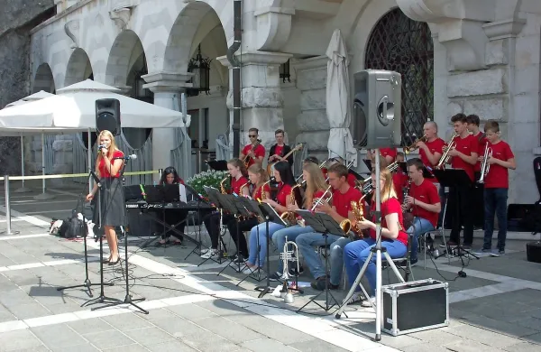 Gost letošnjega festivala je bil tudi mladinski big band iz 
Latvije.