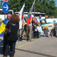 V Ljubljani protest proti Putinovemu obisku