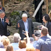 Gozd ob Ruski kapelici ob Putinovem obisku preplavila množica (foto)