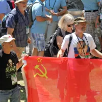 Gozd ob Ruski kapelici ob Putinovem obisku preplavila množica (foto)