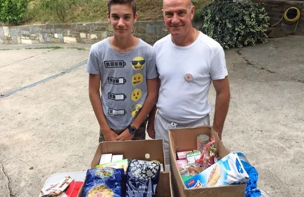 Denis Fakin  s sinom Matejem