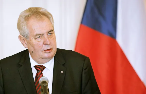 Češki predsednik Miloš Zeman
