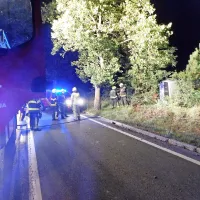 Voznik iz okolice Sežane je v Gradišču pri Materiji zapeljal s 
ceste med drevesa in grmovje. 
