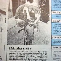 Jožku Stepančiču iz Bilj se je nasmehnila ribiška sreča: iz 
Vipave je potegnil kar 122 centimetrov dolgega in 11,5 
kilogramov težkega soma.