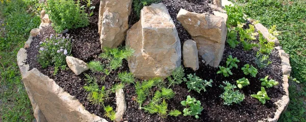 Spiralna greda nudi izjemne pogoje za rast dišavnic in zelišč. 