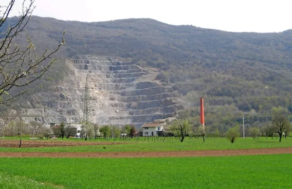 Polje tik ob tovarni, ki je nekdaj zastrupljala okolico, naj bi 
nekateri nekoč redno obdelovali in imeli pri tem vodo pred 
nosom. 