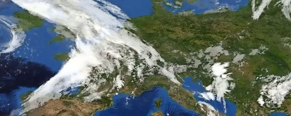 Anticiklon nad Sredozemljem prehodno slabi