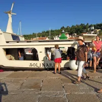Barka Solinarka je popeljala obiskovalce na brezplačen izlet.