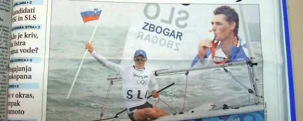 



V sredo, 20. avgusta 2008, je na naslovnici Primorskih novic 
kraljeval Vasilij Žbogar.