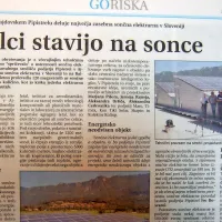 V ajdovskem Pipistrelu je začela delovati največja zasebna 
sončna elektrarna v Sloveniji.