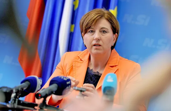 Predsednica NSi Ljudmila Novak