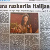 Lepotica Sara Jug iz Vrtojbe je postala miss Trsta 2004.
