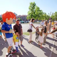 OŠ Ledina, Nova Gorica: prvošolčke je pričakala maskota Smukec.