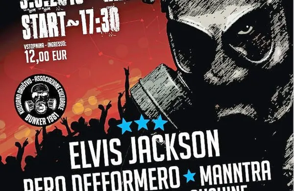 Plakat, ki vabi na petkov festival.