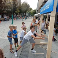 Popoldne je bilo  na trgu &scaron;portno