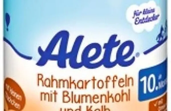 Drogerija Müller je zaradi neskladja surovin iz prodaje preventivno umaknila kašico s cvetačo in teletino Alete Bio 
proizvajalca Nestle za otroke od 10. meseca. 