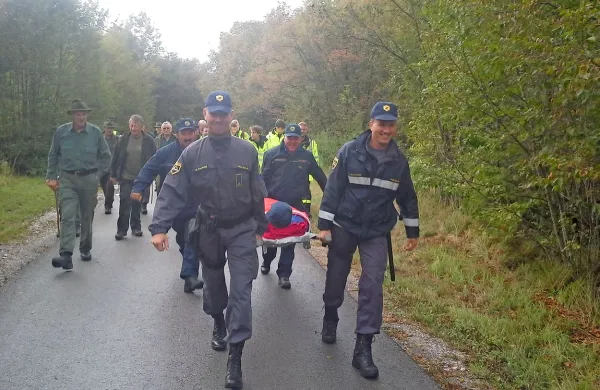 Pogrešanega dečka so udeleženci vaje našli po dveh urah.