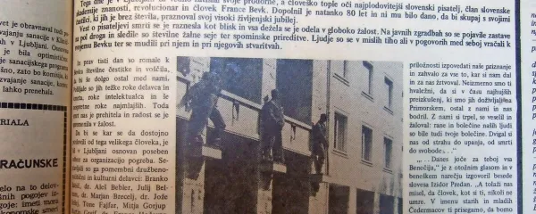 Slovo do Franceta Bevka v Novi Gorici ... 