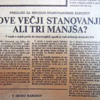 Koliko stanovanj ima lahko občan v zasebnem lastništvu, so 
se spraševali leta 1970. 
