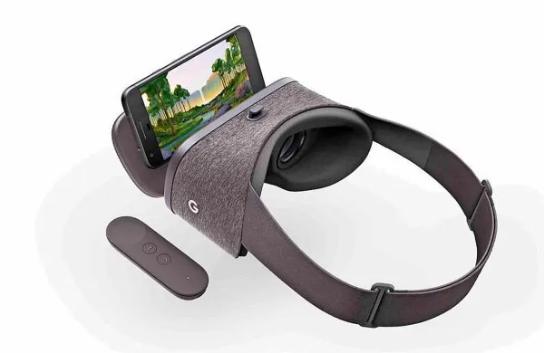 Googlova očala daydream view za udobno  popotovanje v 
virtualno resničnost.