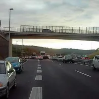 Pred predorom je nastal zastoj.