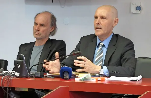 Dragan Marušič (levo) in Velimir Cugmas