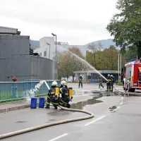 Sodelujoči so v gasilski vaji zaigrali realne razmere.