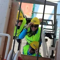 Olimpijci 36 metrov visoko nad pristani&scaron;čem