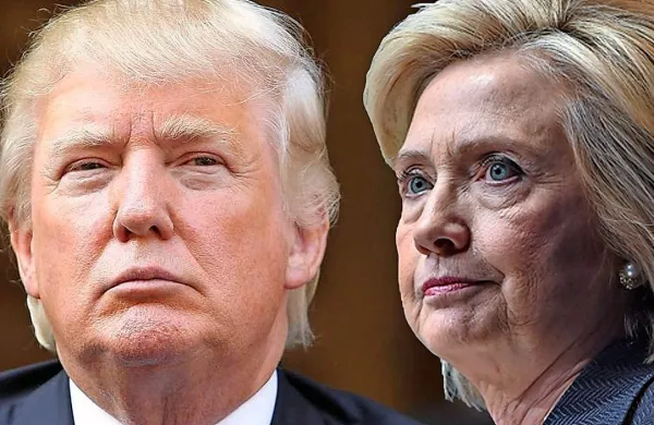 Tekma med Donaldom Trumpom in Hillary Clinton se 
končuje. 