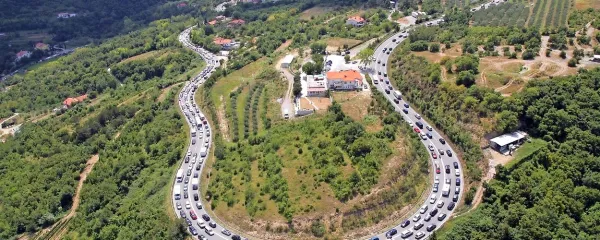 Čakajoč na prevoz z droni