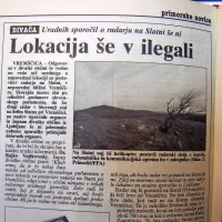 Skoraj mesec dni po odločitvi poslancev, da bo na Slatni, 
hribu v neposredni bližini Vremščice, stal hidrometeorološki 
radarski stolp s kupolo, odgovorni v divaški občini še niso 
imeli nobene uradne informacije.

