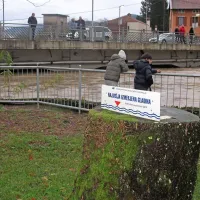 Na Gori&scaron;kem obilne padavine, voda zalila  nekaj hi&scaron; (foto in video)