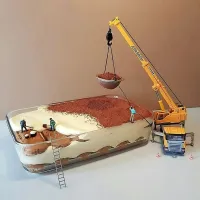Tiramisu z gradbeniškim pridihom.