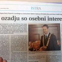 Z besedami iz naslova je koprski župan Boris Popovič 
pospremil predlog, požegnan s strani vlade, za ustanovitev 
občine Ankaran-Hrvatini.