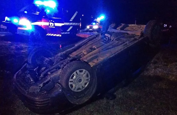 Voznica iz Cerknice se je umikala divjadi in izgubila nadzor 
nad avtom, s katerim jo je zaneslo s ceste. 