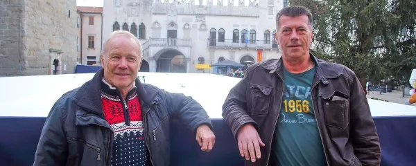 Nagrajenca ZUTS za življenjsko delo: Andrej Mažgon (levo) in 
Bojan Šturm