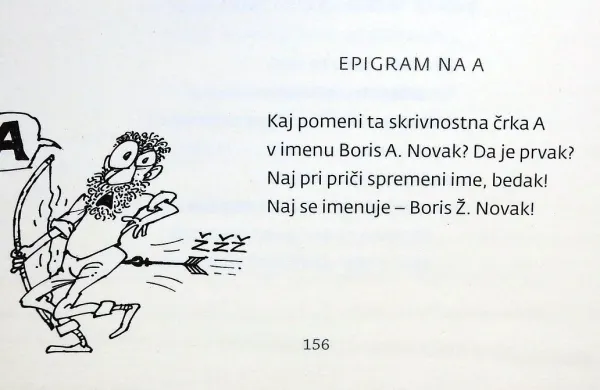Pesnikovo igrivost in samoironijo bogatijo še     duhovite ilustracije Marjana Mančka.  