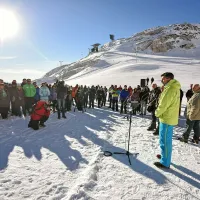 Po kaninskem pobočju so se spustili prvi smučarji