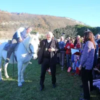 Žegnanje konj v Zanigrad pritegnilo &scaron;tevilne obiskovalce (FOTO)