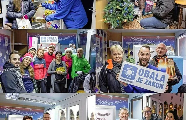 Radio Capris zaključuje dobrodelno akcijo, v okviru katere so 
tako na terenu kot v začasnem studiu na Titovem trgu v Kopru 
zbirali izdelke za socialno ogrožene.