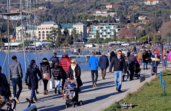 Tudi v božično-novoletnih praznikih je Portorož obiskalo več turistov kot v prejšnjih letih.
