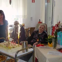 Lidija Susič je dopoldne v domu starejših v Novi Gorici 
praznovala svoj 101. rojstni dan.