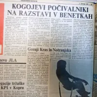 Oskar Kogoj iz Mirna pri Gorici, drzni pionir pa področju 
industrijskega oblikovanja, je v Benetkah navdušil s  svojimi 
izvirnimi počivalniki. 