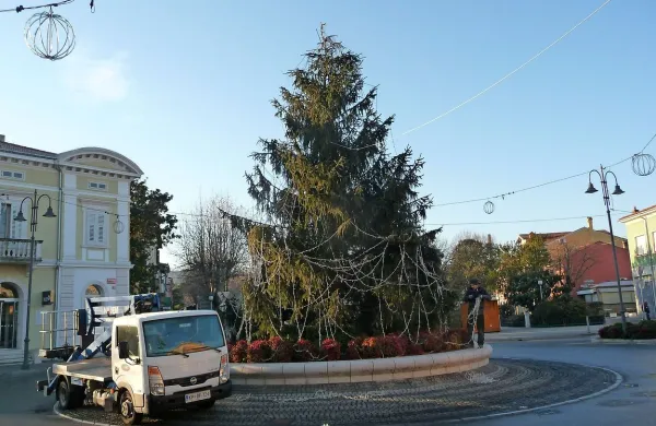 Novoletno razsvetljavo odstranjujejo, skulpture v parku bodo ostale