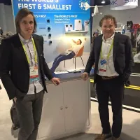Jan Medvešek iz podjetja Emotech (levo) in direktor podjetja 
Goap Leon Kralj
