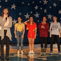 Predsednica in trenerke kluba (z leve): Polona Ozebek 
Lampe, Janja Kravos, Renata Alibegović, Milojka Božič in 
Kaja Trebše