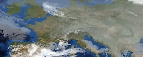 Nad večjim delom Evrope je solidno anticiklonsko območje, 
ciklon nad Sredozemljem se je pomaknil proti zahodu.

